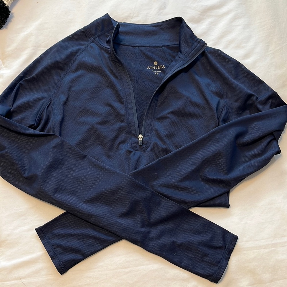 Athleta Sheer Half Zip Running Jacket - image 2